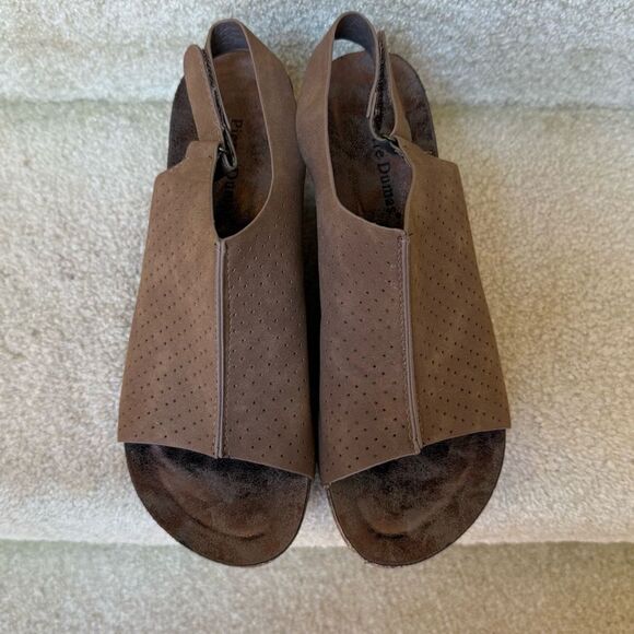 Pierre Dumas Chantal Sandals Wedges Platforms Brown‎ Women’s Size 10 - Picture 2 of 9
